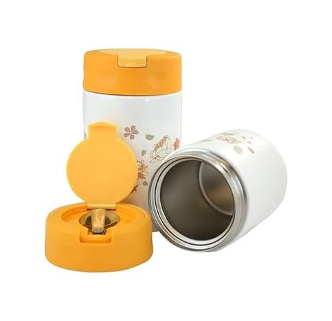 Diğer 128869101 Çelik İçli Termos 500 Ml Turuncu Çelik Kaşık İle Tx-6129