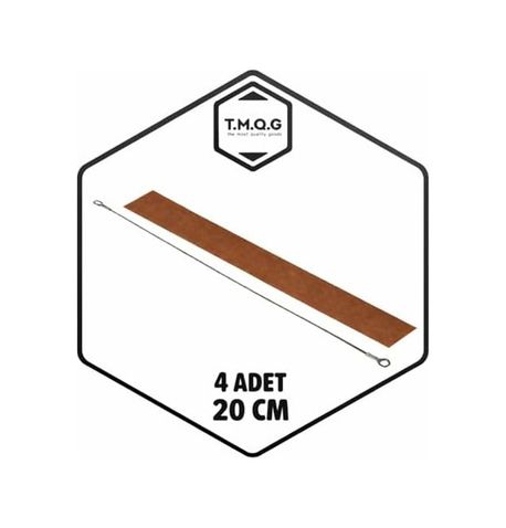 Diğer 128869351 Yedek Tel + Teflon Poşet Ağzı Yapıştırma Kapatma Makinesi İçin 4'er Adet 20Cm