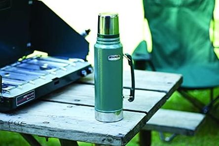 Diğer 128870293 Klasik Vakumlu Paslanmaz Çelik Termos, Yeşil, 1 L, Çift Duvar Yalıtımı, Makinede Yıkanabilir, 11.7W X 35.8H Cm