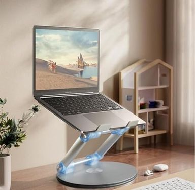 Diğer 128871511 Taşınabilir Katlanabilir Folding Alüminyum Dizüstü Bilgisayar Notebook Stand Alüminyum Ayarlanabilir Açı Ve Katlanabilir Portatif Rahat Kullanım 11 İnç 17 İnç Laptop Stant S4