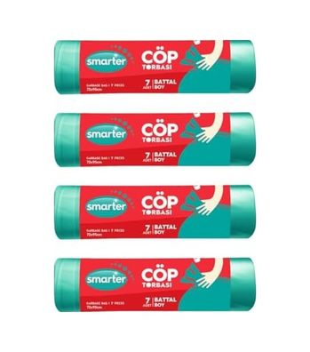 Diğer 128874960 4 Lü Battal Boy Çöp Torbası 72X95Cm Çöp Poşeti