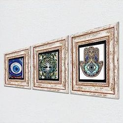 Diğer 128879936 Nazar, Hayat Ağacı, Fatma Ana Eli Taş Duvar Tablosu - Çerçeveli Taş Tablo - Dekoratif Duvar Sanatı - Modern Ev Ve Ofis Duvar Dekoru T3-1989
