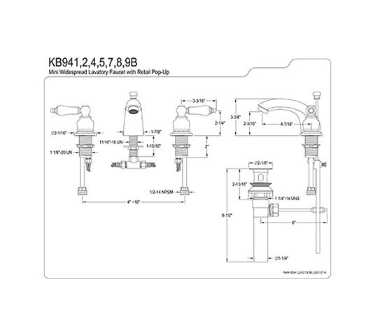 Diğer 130368443 Brass Kb944B Viktorya Dönemine Ait Mini Lavabo Bataryası Meşe/profesyonel Kulp, Cilalı Krom/cilalı Pirinç