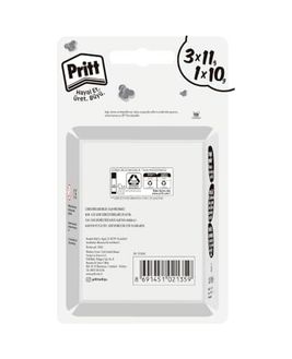 Diğer 130374000 Stick Yapıştırıcı, 3+1 Simli Ve Güvenli El İşi Yapıştırıcısı, Hızlı Ve Pratik Yapıştıran Okul Ve Ofis Malzemesi, 3X11G+1X10G Pritt Stick Yapıştırıcı Pembe