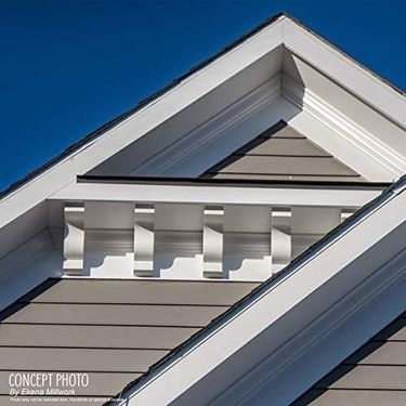 Diğer 130409478 Corbels: Ekena Millwork Building Materials 10Cm X 10Cm X 18Cm - 1.3Cm Primed Polyurethane Devon Corbel White Cor04X04X07De