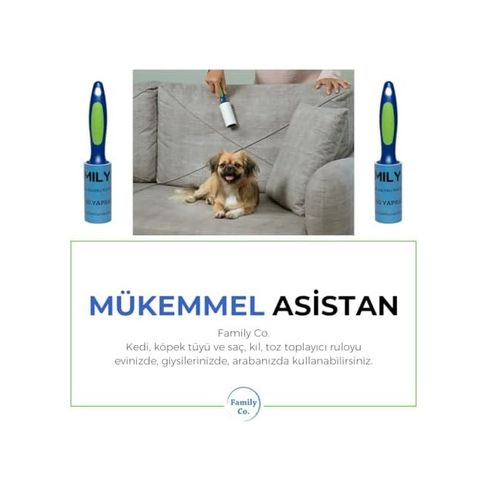 Diğer 131577620 Kedi Köpek Saç Kıl Tüy Toplayıcı Rulo 8 Adet Yedek Kartuş Her Biri 60 Yaprak