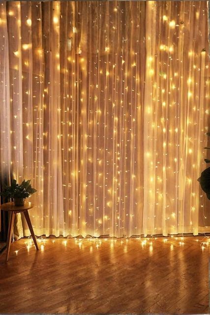 Diğer 131604923 Zauss Kumandalı 8 Ayrı Moda Sahip 3Mx3M 300 Cm X 300 Cm Perde Led 10 Saçaklı Gün Işığı