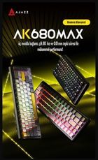 Diğer 131736608 Ak680 Max%68 Manyetik Switch, 3000Mah Batarya 8000 Hz Kablolu-1000 Hz Polling Rate Kablosuz Manyetik Klavye Rgb Arkadan Aydınlatmalı Özelleştirilebilir Tuşlar Ak680 Max - Siyah Sarı