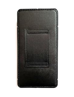 Diğer 131738231 Kemere Takılan Lüks Suni Deri Telefon Kılıfı, Mıknatıslı, 17X8 Cm, Siyah