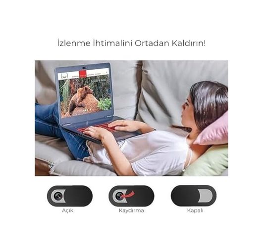Diğer 131738537 5 Adet Webcam Kapatıcı 0,7 Mm İnce - Web Kamerası Macbook Pro, İmac, Laptop, Pc, İpad Pro, İphone, Akıllı Telefon Uyumlu