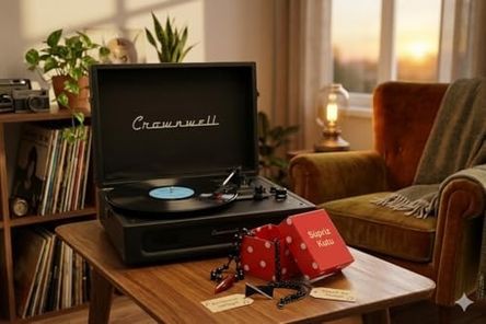 Diğer 131738776 Casablanca Retro Çanta Pikap - 3 Devirli 33/45/78 , Dahili Hoparlörlü, Bluetooth Bağlantılı, Nostaljik Taşınabilir Plak Çalar - Siyah