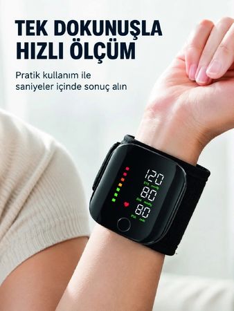 Diğer 131739258 Mey İthalat Bilekten Dijital Tansiyon Ölçer Geniş Ekran Ve Kolay Okunabilir Gösterge