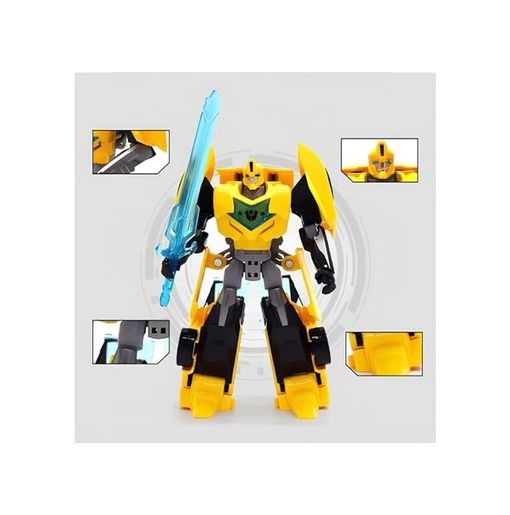 Diğer 131746296 Oyuncak Dönüşebilen Savaşçı Robot Araba Sarı 0