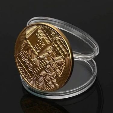 Diğer 131746511 Bitcoin Madeni Hatıra Parası, Btc Altın Rengi Hediye Sikke Para, Kutulu Koleksiyon Parası 4 Adet
