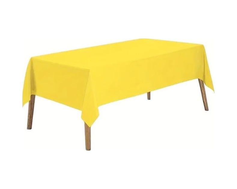 Diğer 131747297 Plastik Kullan At Masa Örtüsü Sarı 137 270 Cm
