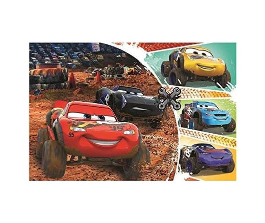 Diğer 131747736 17327 Şimşek Mcqueen Ve Arkadaşları, Cars 60 Parça, 4 Yaşından Büyük Çocuklar İçin Yapboz