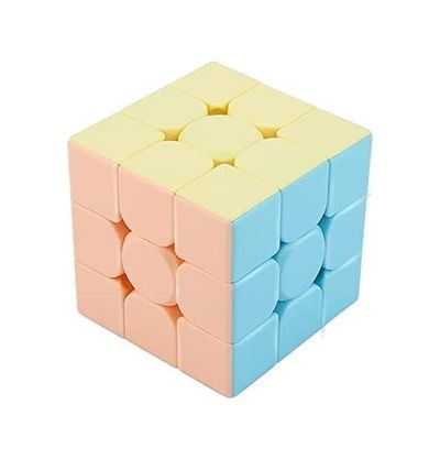 Diğer 131747760 Rubik Zeka Sabır Küpü Pastel Renkler 3 X 3 X 3