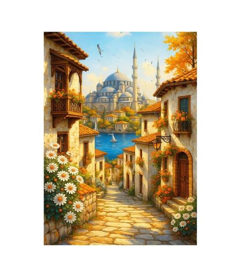Diğer 131747955 1000 Parça - Old Istanbul Street Eski İstanbul Sokağı
