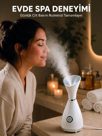 Diğer 131825472 Mey İthalat Nano İyonik Buhar Cihazı Tek Tuşla Kullanım Yüz Bakım Makinesi