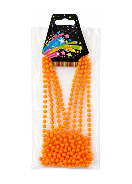 Diğer 131841758 Neon Turuncu Boncuk Kolye 80 Cm Retro 80 Ler 90 Lar Parti Aksesuarı - Huvj-874154 Standart