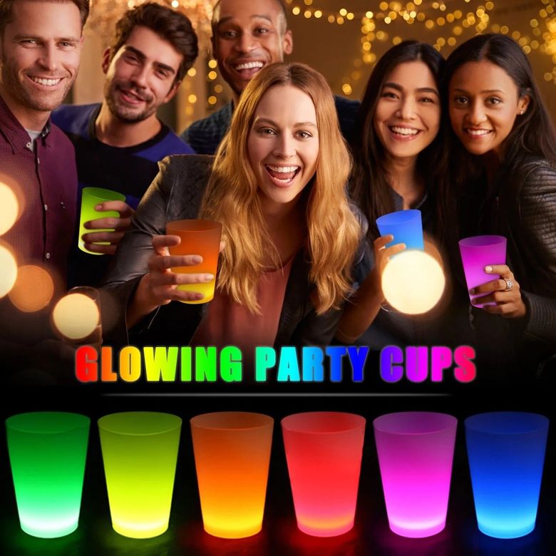 Diğer 131841848 Glow Partisi Bardakları 6 Renk 6 Adet 1.5 Oz 4.5 X 6.5 Cm - Huvj-874092 Standart