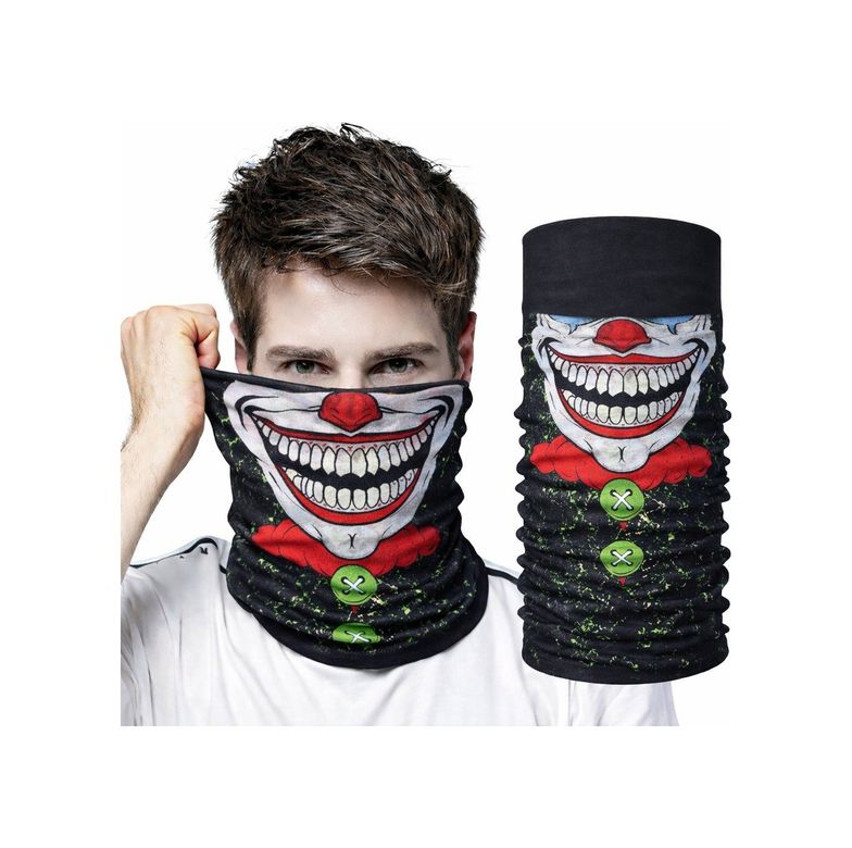 Diğer 131854016 Joker Yüz Baskılı Baf Bandana - Çok Amaçlı Boyunluk Bandana 2 No - Huvj-731094 Standart