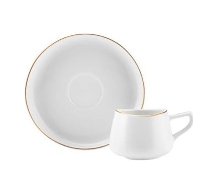 Diğer 142783243810460140557466 Streamline Hole 6 Kişilik Kahve Fincan Takımı 80 Ml Açık Gri