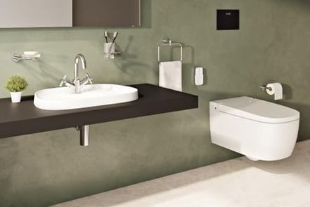 Diğer 142783243813350140557466 Frame 5696B403-0041 Tezgah Üstü Tv Lavabo, Armatür Bantlı, Clean, 57 Cm, Beyaz Açık Ceviz