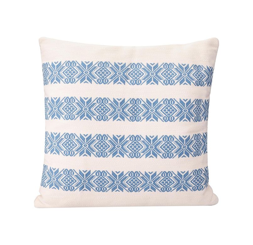 Diğer 142783243851050140557466 Chantilly Mavi Dokuma Pamuk Yastık 50X50Cm Açık Indigo