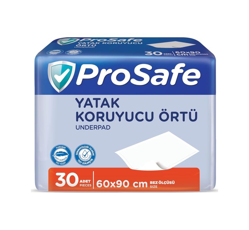 Diğer 142783243872740140557466 Prosafe Yatak Koruyucu Örtü 60X90Cm 30 Adet Açık Indigo