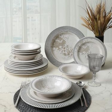 Diğer 142783243877980140557466 Deep Assos Yemek Takımı 18 Parça 6 Kişilik 22886-87 Açık