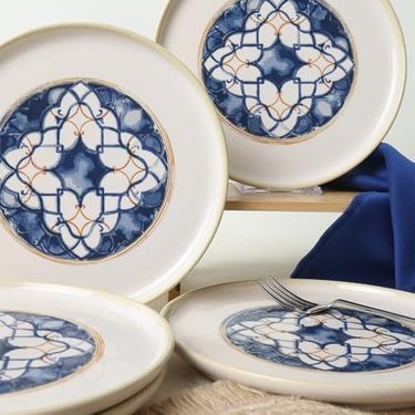 Diğer 142783243881540140557466 Wave Pasta Tabağı 22 Cm 6 Adet 22748 Açık