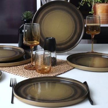 Diğer 142783243892350140557466 Vibe Skackable Servis Tabağı 27 Cm 6 Adet 21781 Açık