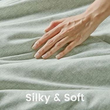 Diğer 142783244024270140557466 Spaces İkiz Yorgan Seti - 2 Adet 1 Mikrofiber Yorgan Ve 1 Parça Çiftlik Evi Yatak Yorganı Tüm Mevsimler İçin Nevresim Takımı, Hafif Katı Yatak Yorgan Takımları, İkiz/ikiz Xl, Adaçayı Açık Gri