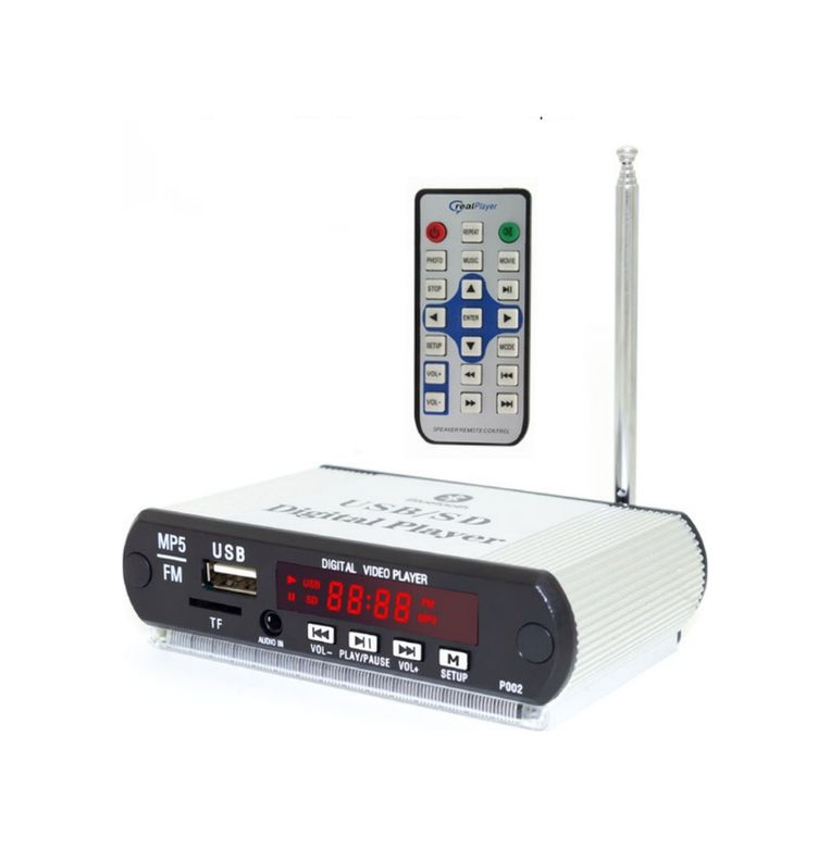 Diğer 3360506 Magıcvoıce Ss-105 Mp5 Usb/sd/mmc/bluetooth Kumandalı Oto Teyp Çevirici Kasalı Model 5V/12V 4434
