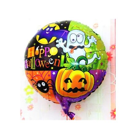 Diğer 47412957940 Örümcekli Kabaklı Halloween Folyo Balon 18 İnç