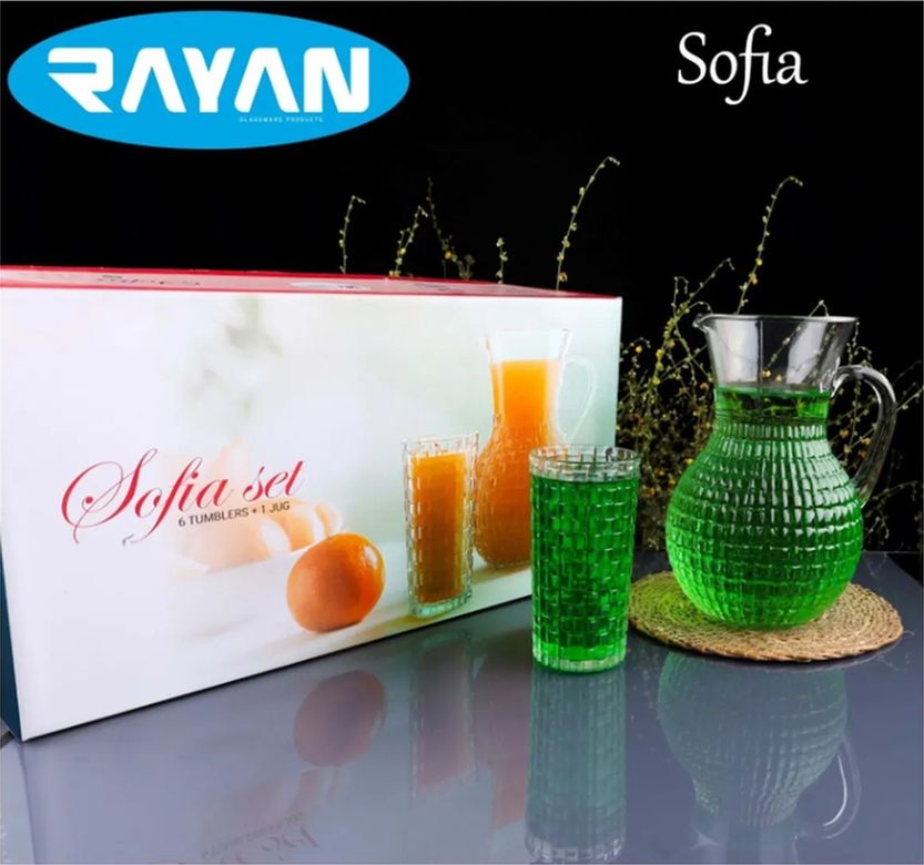 Diğer 50611200 Sofia 7 Parça Sürahi Meşrubat Seti Royaleks-82656