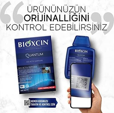 Diğer 57855210110645880184975 Quantum Şampuan Kuru Ve Normal Saçlar İçin 3X300 Ml Dökülme Ve İncelme Karşıtı Bio-Activ Peptit, Biocomplex B11, Bal Ve Mentol İçerikli