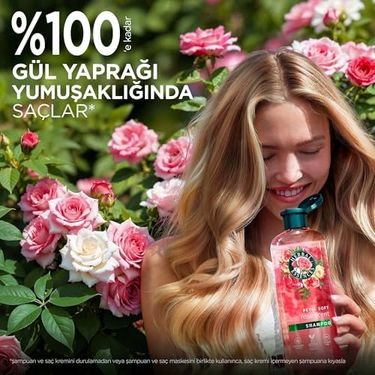 Diğer 57855210110897380184975 Herbal Essences Kadifemsi Yumuşaklık Gül Kokulu Şampuan 350Ml