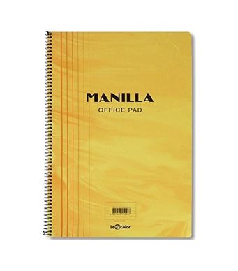 Diğer 57855210120639480184975 41100/2 Manila Notebook Yumuşak Kapak, 1.hamur Kağıt Spiralli, Sarı 103 Ivory