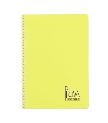 Diğer 57855210120662980184975 A4 Pet Spiralli Karton Kapaklı Defter 144 Yaprak - Çizgili - Sarı 103 Ivory
