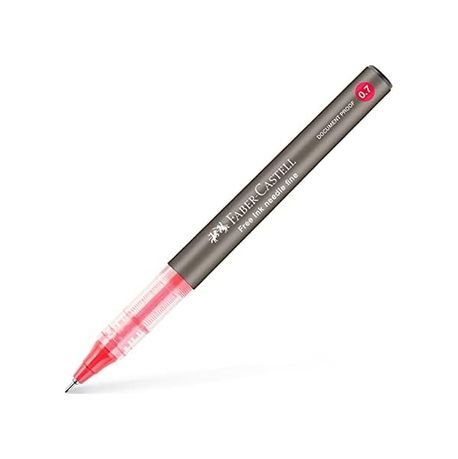Diğer 57855210121016780184975 Free Ink Roller Kalem 0.7, Kırmızı, Silinmez Kalıcı Mürekkep, İğne Uçlu, Akıcı Yazım, Mürekkep Göstergeli 124-Pembe