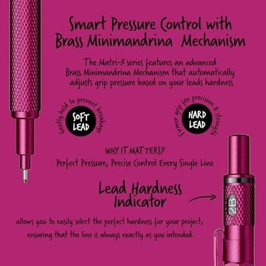 Diğer 57855210121226680184975 Office Matri-X Versatil 0.7 Mm Metalik Pembe Şeffaf Amb.