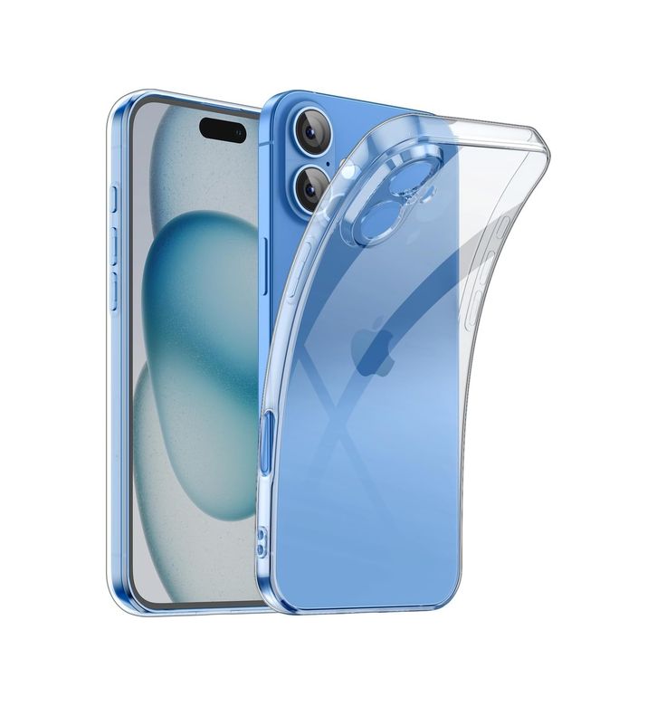 Diğer 57855210123500280184975 İphone 16 Plus Şeffaf Kılıf, Kamera Korumalı Şeffaf Silikon Kılıf, Kamera Koruyuculu İphone 16 Plus Transparent Kılıf 50 X 22