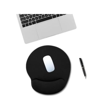 Diğer 57855210123605680184975 Black Deer Siyah Bilek Destekli Mouse Pad,ergonomik Kaymaz Taban,oyun Ve Ofis İçin Fare Altlığı,suya Dayanıklı Siyah