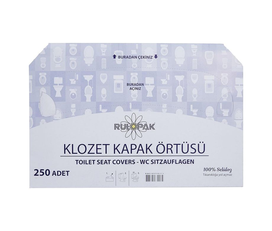Diğer 57855210123874280184975 Rulopak R-2613 Klozet Kapak Örtüsü Açık Ahşap