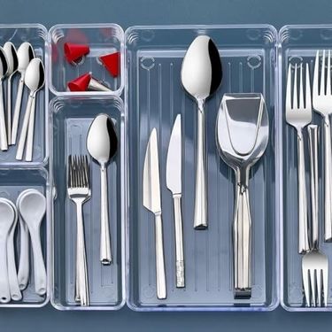 Diğer 57855210125106980184975 6 Parça Şeffaf Çekmece Düzenleyici Seti Makyaj, Mutfak Ve Ofis İçin Çok Amaçlı Organizer Kutuları Kaymaz, Dayanıklı, Modern Organizer Set Açık Gri
