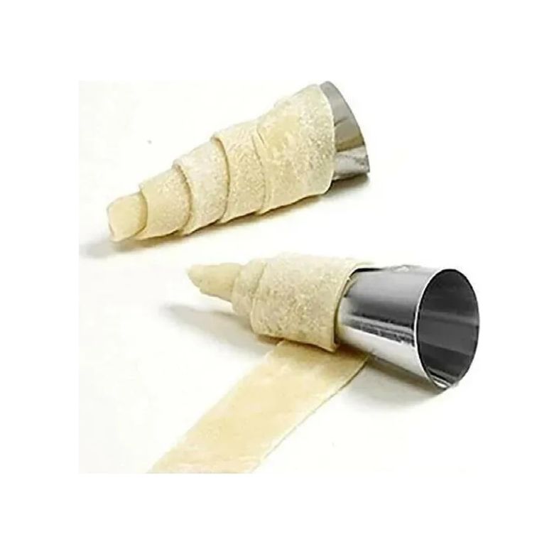 Diğer 57855210126467880184975 6&apos Lı Paslanmaz Çelik Kurabiye Ve Hamur Şekillendirici Korne Kalıbı 12 Cm 50 X 22