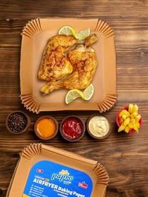 Diğer 57855210126584780184975 Airfryer Pişirme Kağıdı, Fritöz Yağlı Kağıdı, Yanmaz Kağıt Xxl Uyumlu 50 Adet Kare 1, Kare Büyük Boy 20X20 50 X 22