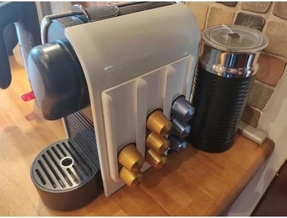 Diğer 57855210126619980184975 İle Uyumlu Kapsül Kahve Standı Beyaz 0.2Mm Kenar Kalınlığı